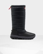 Hunter Women's Insulated Tall Snow Boots Black - Image 2