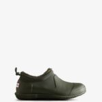 Hunter Women's Insulated Vegan Shearling Shoe Dark Olive