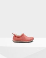 Hunter Women's Insulated Vegan Shearling Shoe Hibiscus Pink - Image 2