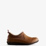 Hunter Women's Insulated Vegan Shearling Shoe Thicket Brown