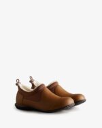 Hunter Women's Insulated Vegan Shearling Shoe Thicket Brown - Image 3