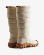 Hunter Women's Intrepid Insulated Tall Snow Boots White Willow-Gum - Image 4