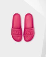 Hunter Women's Lightweight Moulded Sliders Burdock Pink - Image 2