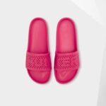 Hunter Women's Lightweight Moulded Sliders Burdock Pink