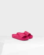 Hunter Women's Lightweight Moulded Sliders Burdock Pink - Image 4
