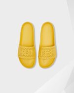 Hunter Women's Lightweight Moulded Sliders Sunflower Yellow