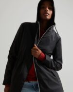 Hunter Women's Lightweight Waterproof Jacket Black - Image 3
