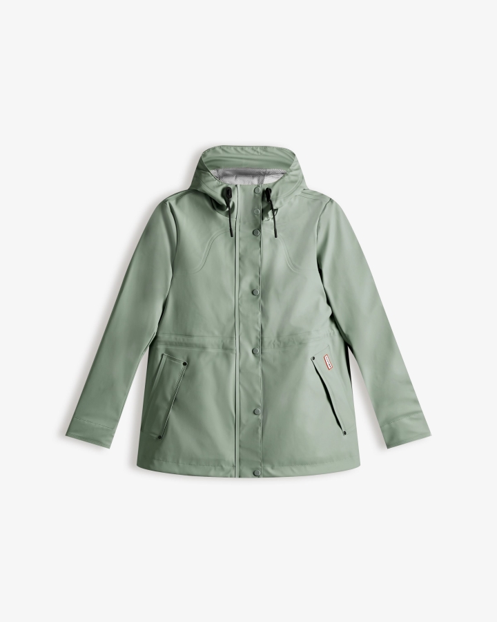 hunter_womens_lightweight_waterproof_jacket_sweet_gale_green.jpg Hunter Women's Lightweight Waterproof Jacket Sweet Gale Green - Image 1