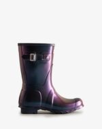 Hunter Women's Nebula Short Rain Boots Stornoway Blue - Image 2