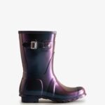Hunter Women's Nebula Short Rain Boots Stornoway Blue