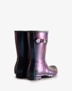 Hunter Women's Nebula Short Rain Boots Stornoway Blue - Image 4