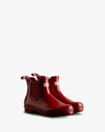 Hunter Women's Original Gloss Chelsea Boots Military Red - Image 3