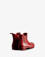 Hunter Women's Original Gloss Chelsea Boots Military Red - Image 4