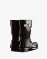 Hunter Women's Original Short Gloss Rain Boots Black - Image 4