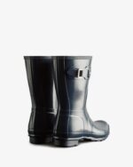 Hunter Women's Original Short Gloss Rain Boots Navy - Image 5