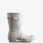 Hunter Women's Original Short Gloss Rain Boots White