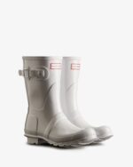 Hunter Women's Original Short Gloss Rain Boots White - Image 3