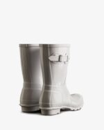 Hunter Women's Original Short Gloss Rain Boots White - Image 4