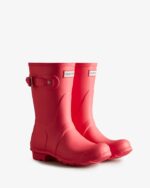 Hunter Women's Original Short Rain Boots Rowan Pink - Image 3