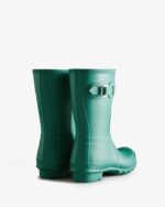 Hunter Women's Original Short Rain Boots Teal Thaw - Image 4