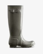 Hunter Women's Original Tall Gloss Rain Boots Docker Grey - Image 2