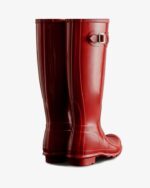 Hunter Women's Original Tall Gloss Rain Boots Military Red - Image 4