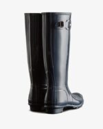 Hunter Women's Original Tall Gloss Rain Boots Navy - Image 4