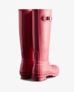 Hunter Women's Original Tall Gloss Rain Boots Pink Shiver - Image 4