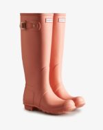Hunter Women's Original Tall Rain Boots Rough Pink - Image 3