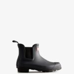 Hunter Women's Original Two Tone Chelsea Boots Black Ice-Black