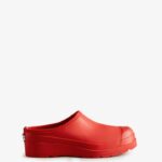 Hunter Women's Play Clogs Logo Red