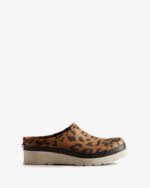 Hunter Women's Play Hybrid Leopard Print Clogs Black-Cast - Image 2
