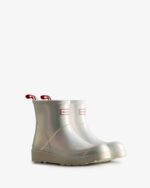 Hunter Women's Play Short Nebula Rain Boots Silver - Image 3