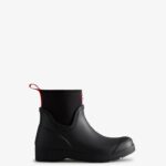 Hunter Women's Play Short Neoprene Rain Boots Black