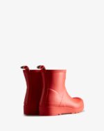 Hunter Women's Play Short Rain Boots Logo Red - Image 4