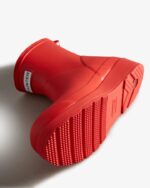 Hunter Women's Play Short Rain Boots Logo Red - Image 5