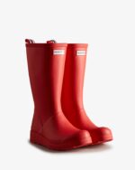 Hunter Women's Play Tall Rain Boots Logo Red - Image 3