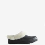 Hunter Women's Play Vegan Shearling Insulated Clogs Black