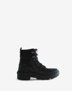 Hunter Women's Rebel Explorer Leather Commando Boots Black - Image 2
