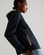 Hunter Women's Recycled Lightweight Packable Jacket Navy - Image 2