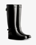 Hunter Women's Refined Slim Fit Adjustable Tall Rain Boots Black - Image 4