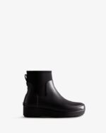 Hunter Women's Refined Slim Fit Neoprene Creeper Chelsea Boots Black - Image 2
