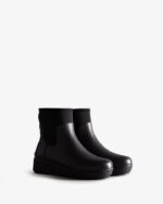 Hunter Women's Refined Slim Fit Neoprene Creeper Chelsea Boots Black - Image 3