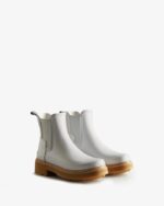 Hunter Women's Refined Stitch Detail Chelsea Boots Spurrey White - Image 3