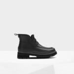 Hunter Women's Refined Stitch Detail Loafer Boots Black