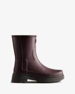 Hunter Women's Refined Stitch Detail Short Rain Boots Chestnut Crust Brown - Image 2