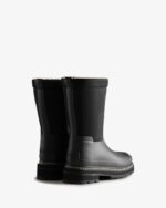 Hunter Women's Refined Stitch Roll Top Vegan Shearling Boots Black - Image 5