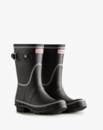Hunter Women's Reflective Outline Short Rain Boots Black - Image 3