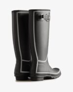 Hunter Women's Reflective Outline Tall Rain Boots Black - Image 4