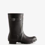 Hunter Women's Short Insulated Rain Boots Black